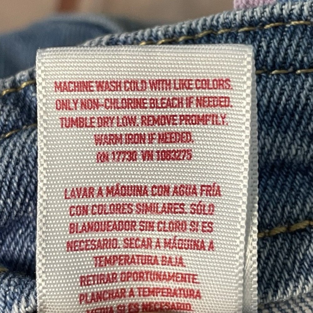 Take Pride RAINBOW Straps QUEEN DENIM OVERALLS JEANS Size M, NWT - Picture 9 of 9